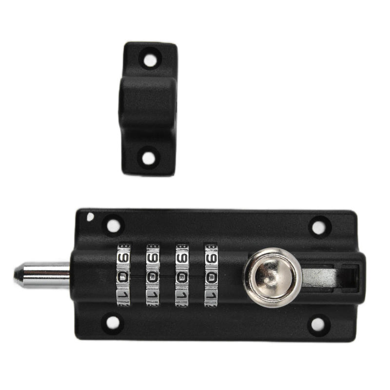 Description Picture 3 of itemCombination Bolt Lock Stainless Steel 4 Digit Pin Code Door Combination Slide Latch Lock with Screwdriver Keyless Door Security