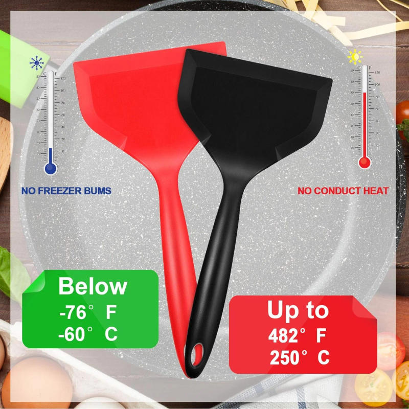 Description Picture 5 of itemWide Silicone Spatula Shovel Turner Nonstick Fried Shovel Fish Spatula Silicone Wide Flexible Turner for Nonstick Cookware Egg