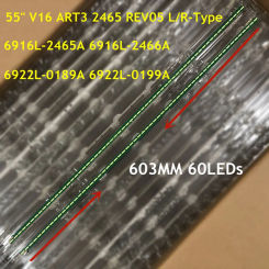 50Kit LED Strip for 55 V16 ART3 2465 2466 6922L-0189A 6922L-0199A 55UH664V 55UH650V  55UH651V 55UH652V 55UH671V 55UH770T LC550EQ