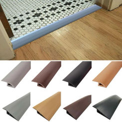 10/15mm PVC Self-adhesive Protective Floor Mat Flat Button Strip Strips Fit Flooring Threshold Seam Edge Trim Home Decoration