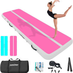 Purpose Gymnastics Mat 6.6/10/13/16/20 ft Sturdy Inflatable Tumble Track for Home/Gym
