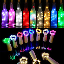 5pcs 2m Bar LED Wine Bottle Cork String Lights Holiday Decoration Garland Wine Bottle Fairy Lights Christmas Copper Wire Lights