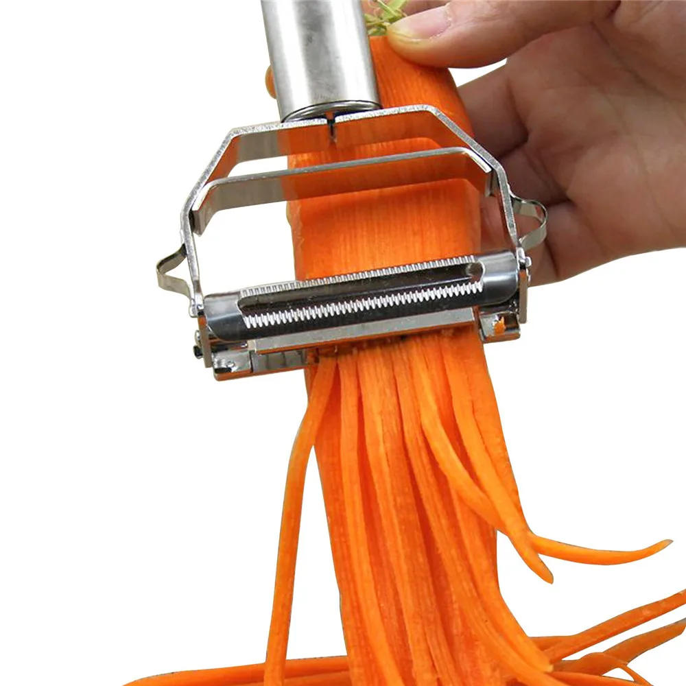 Description Picture 4 of itemStainless Steel Peeler Fruit Vegetable Melon Potato Carrot Cucumber Multifunction Grater Julienne Peeler Slice Home Kitchen Tool