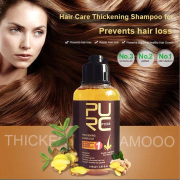 1~8PCS PURCGinger Hair Growth Shampoo Scalp Anti Hair Loss Oil Control Clean Clogging Follicles Thicken Hair Care