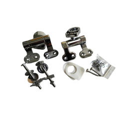 toilet cover parts quality zink alloy metal buffer hinge with toilet cap fixing srews