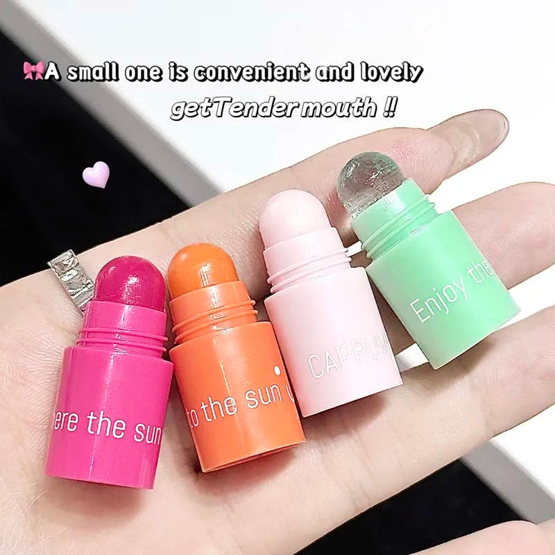 Description Picture 5 of item4 In 1 Color-changing Lip Balm Combo Kit Moisturizing Colorless Pink Orange Hydrating Lip Care Anti-dryness Primer Lipstick Pen