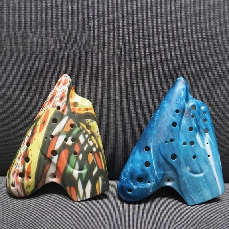 Description Picture 3 of itemLuxury Triple Ocarina Flute Alto C Key Professional Ocarina Rare Orff Music Instrument Beginner Music Flute with Accessorie Gift