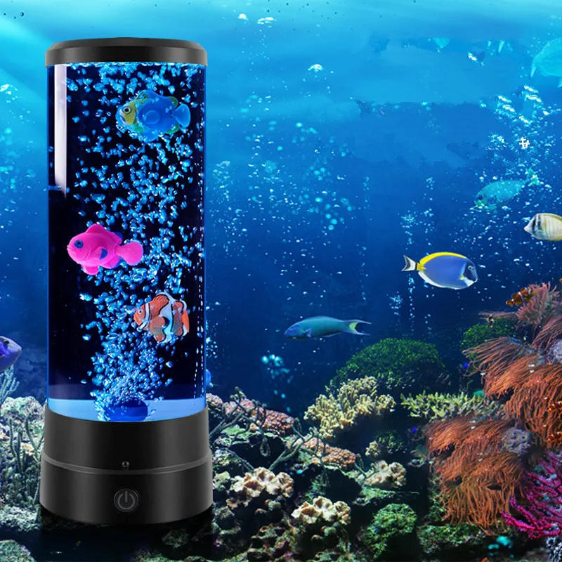 Description Picture 5 of itemLed Fish Bubble Light, Remote Control 7 Colorful Light, Atmosphere Table Lamp, Creative Gift Christmas Gift