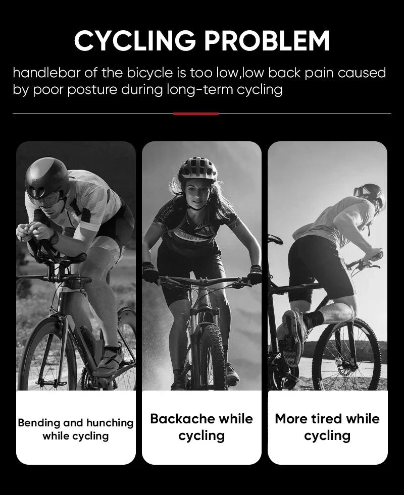 Description Picture 6 of itemBUCKLOS Bike Handlebar Stem Height Extender CNC Aluminum Alloy Bicycle Fork Extension Adapter MTB Handlebar Riser Road BMX Parts