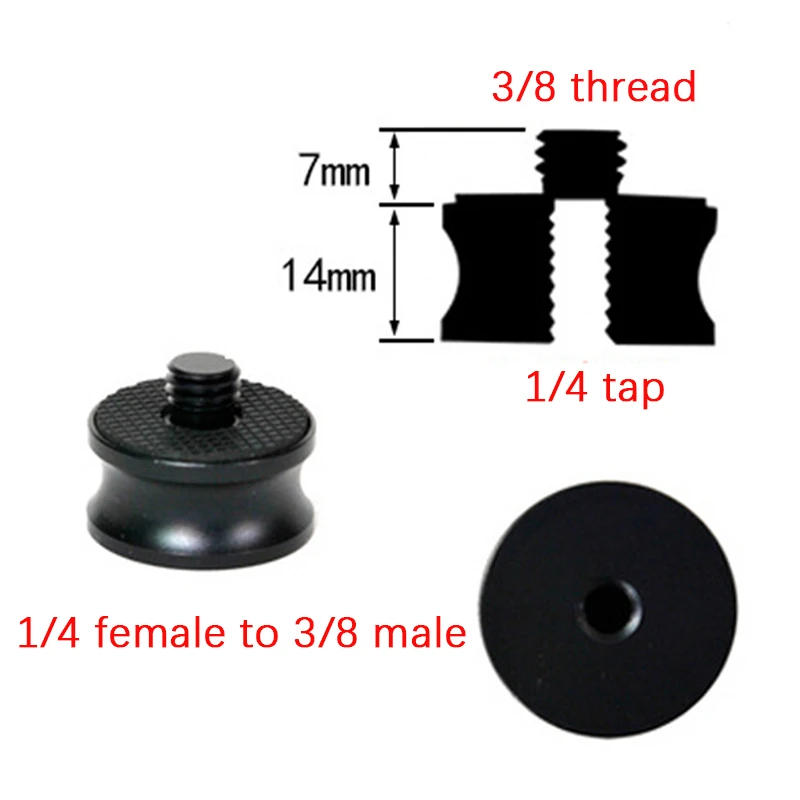 Description Picture 2 of itemCamera Accessories Camera Screw Conversion Nut 5/8 To 3/8 To 1/4 Inch Adapter Mount For DSLR Tripod Monopod Quick Release Plate