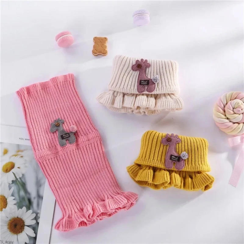Description Picture 5 of itemNew Knit Scarfs Knitted Scarf Wool Multiple olors Winter Warmer Collar Outdoor Scarves Knitted Baby Scarf Kids