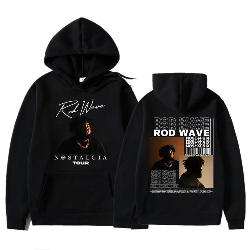 Description Picture 5 of item2024 Retro Rod Wave Rapper Vintage Hoodie Vrouw Man Rap Hiphop Muziek Pullover Tops Streetwear Unisex
