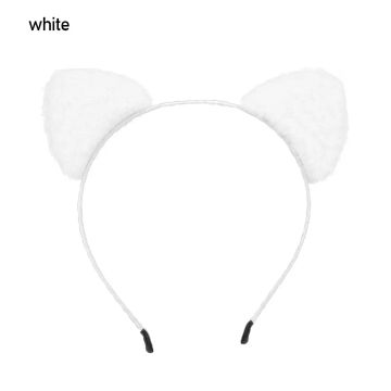 Cute Cat Ears Head Bands Plush Face Wash Makeup Headband Hair Hoop For Night Party Bar Anime Cosplay