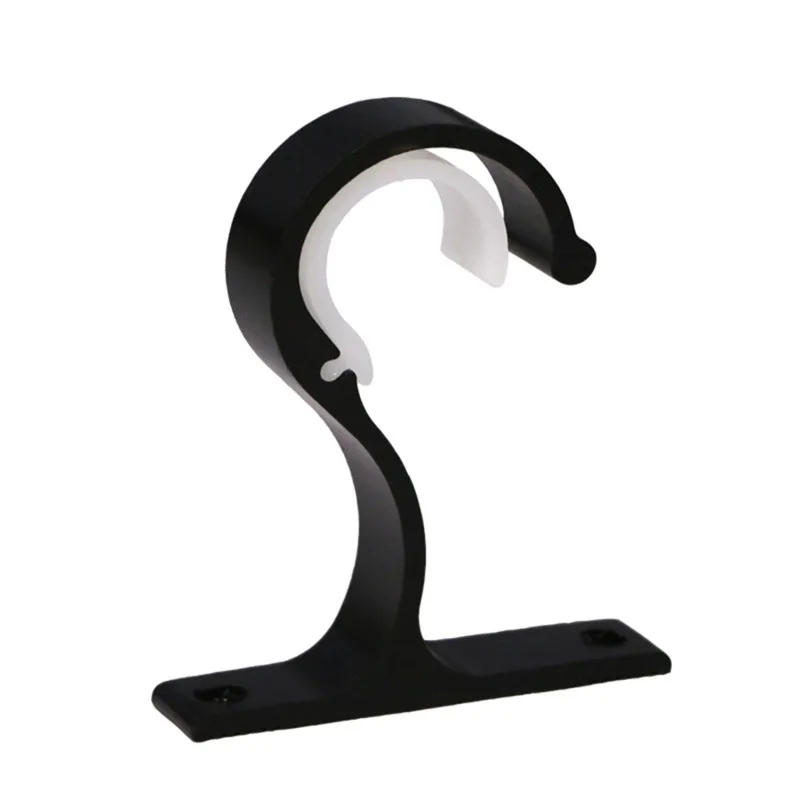 Description Picture 2 of itemCurtain Rods Bracket Hanger Hook Rod Support Clamp Crossbar Fixing Clip Wall Hooks Organizer Rails Rack Home Storage 1pcs 2024