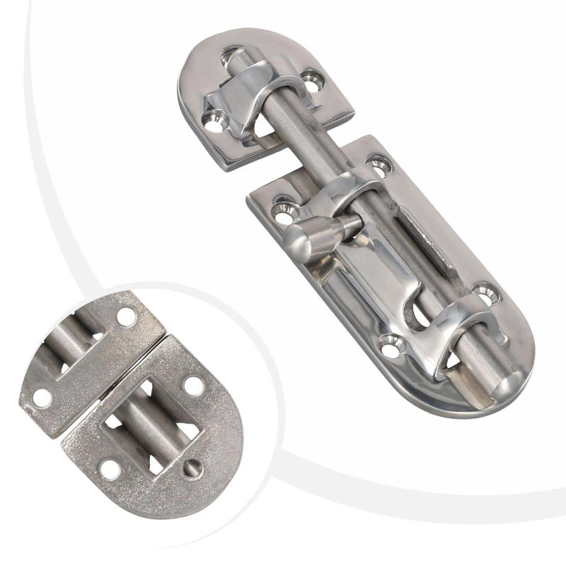 Description Picture 6 of item1pcs Boat Door Lock Latch Car Stainless Steel Marine Boat Door Glass Lock Latch Slide Bolt Clasp 110mm Boat Door Lock Hardware