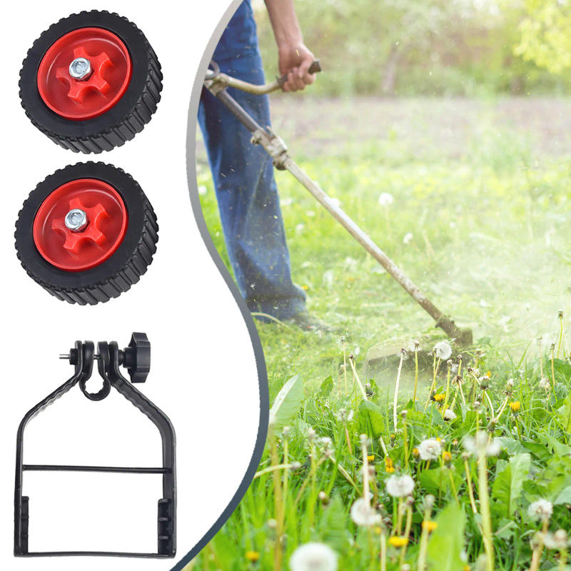Description Picture 2 of itemUniversal String Trimmer Grass Eater We Ed Cutter Adjustable Support Wheels Set For Outdoor Garden Cordless Grass Trimmer