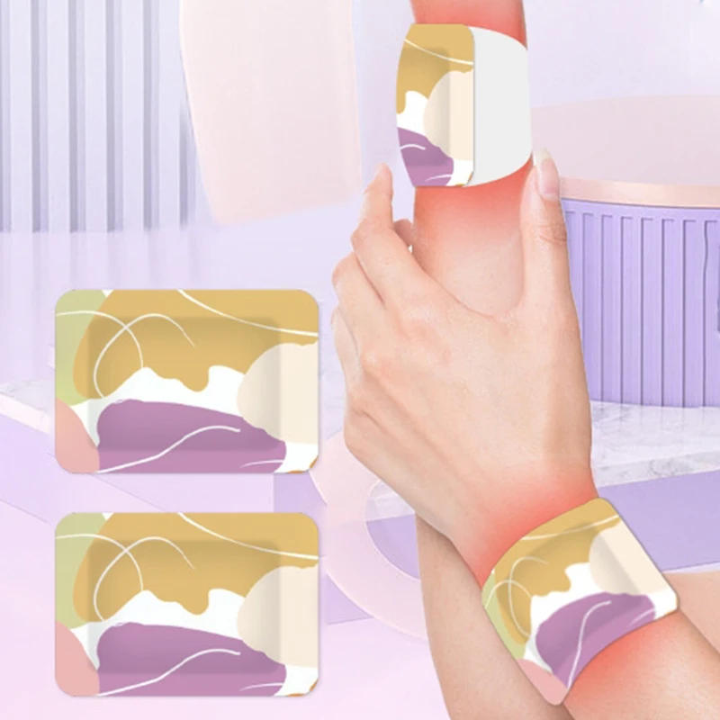 Description Picture 4 of item1/ 5 Pairs Self Heating Winter Warm Paste Wearable Disposable Hand Foot Warmers Heat Packs Warmer Wrist Warmer Heating Pad