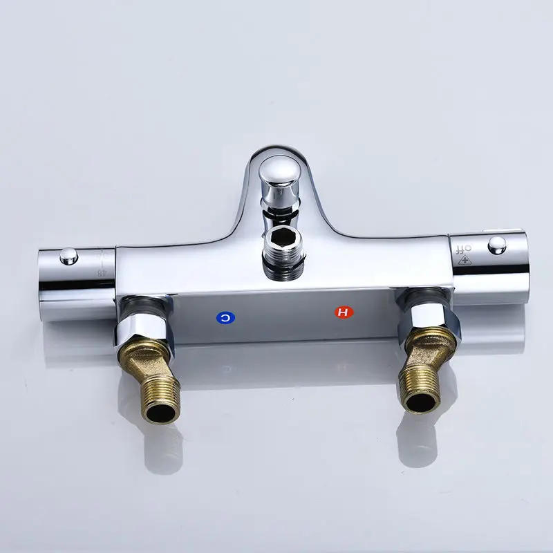 Description Picture 6 of itemThermostatic Shower Faucets Bathroom Thermostat Mixer Tap Hot And Cold Bathroom Mixer Mixing Valve Bathtub Faucet Accessories
