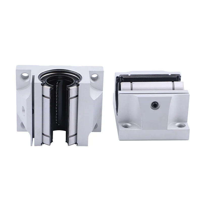 Description Picture 4 of item1pc TBR16UU TBR20UU TBR25UU TBR30UU 16mm Linear Guide Rail Opening Slider Bearing for CNC Router 3D Printer Parts Linear Rail
