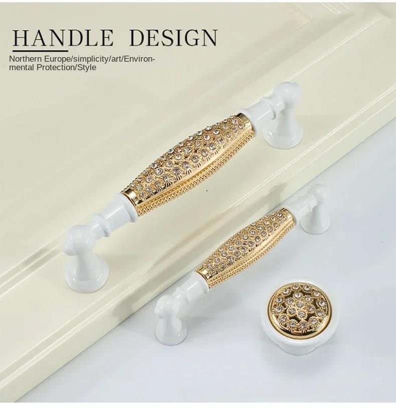 Description Picture 3 of item1pc 96/128mm Furniture Door Handles Cabinet Knobs and Handles Wardrobe Door Pulls Dresser Drawer Kitchen Cupboard Handle