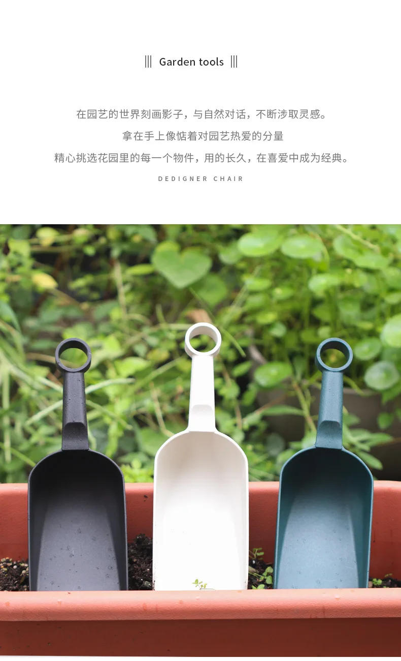 Description Picture 4 of itemGardening Tools Small Spatula Plastic Dredge Scoop Thickening Shovel Flat Spatula Ice Shovel Flower Shovel