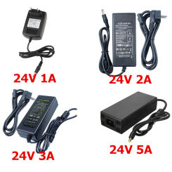 Power Adapter AC to DC 24V 1A 2A 3A 5A Converter Transformer 24 v Power Supply Charger For LED Strip and logitech racing wheel