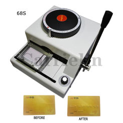 PVC Card Embosser Emboss Number Machine 68 Letters Characters Manual Stainless Steel Metal DIY Coding Machine
