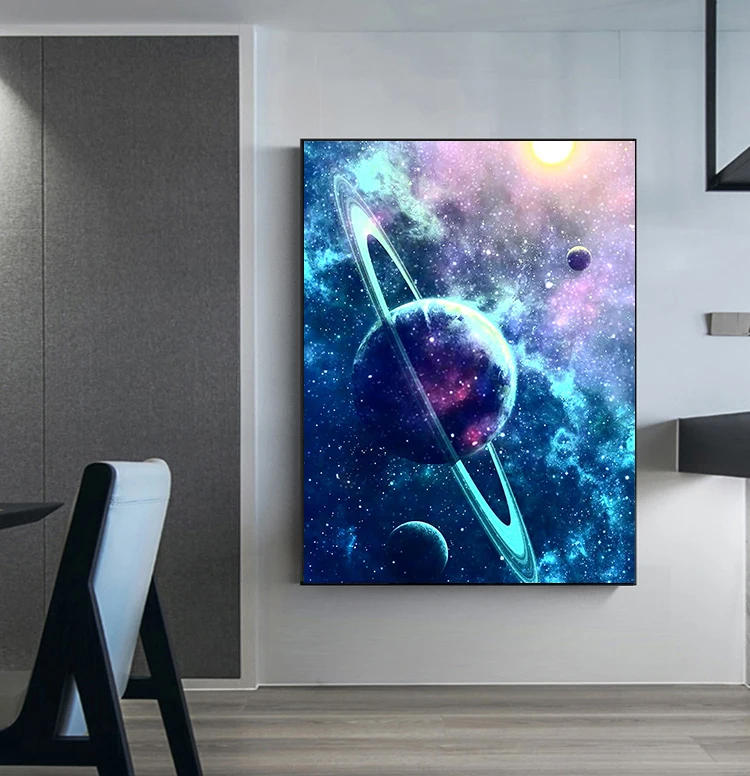 Description Picture 6 of itemYOUQU 5d Diy Diamond Painting Landscape Diamond Picture Space Universe Cross Stitch DIY Rhinestone Embroidery Decoration