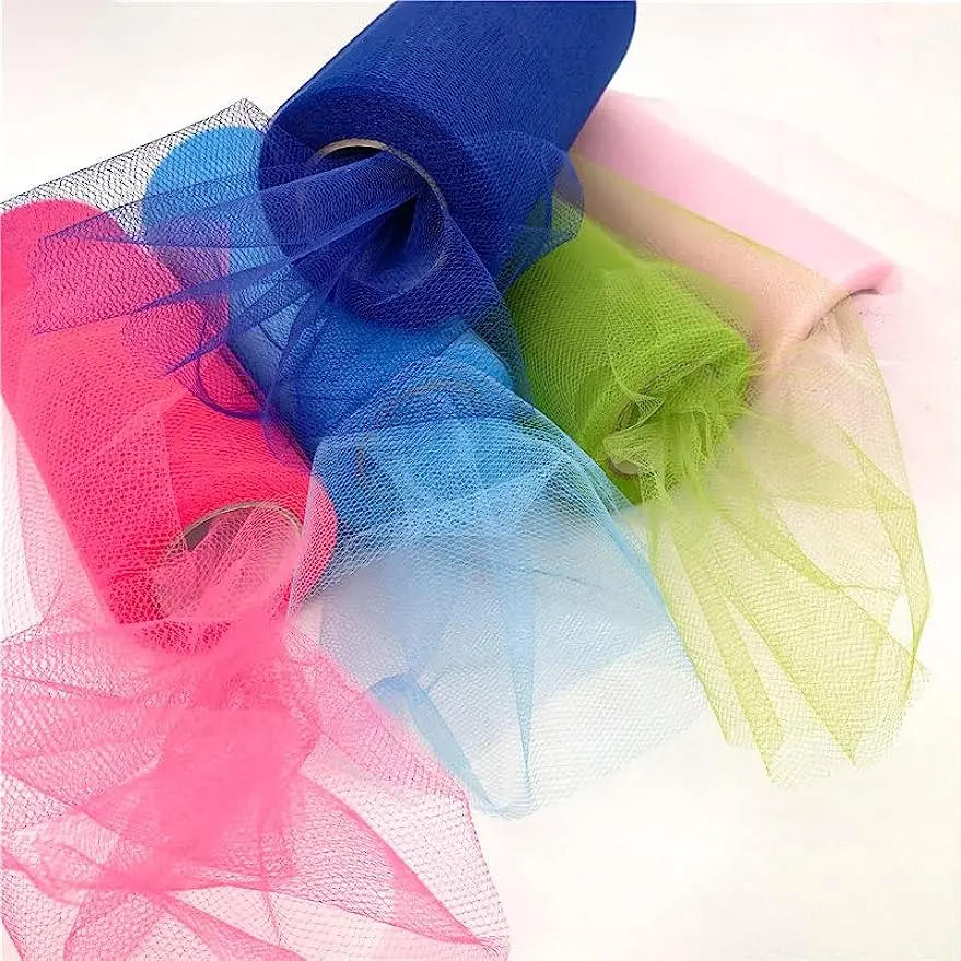 Description Picture 3 of itemTulle Roll Tulle Fabric Roll 6" X 25Yards(15cm*22.8m) for Decorations Tutu Weddings Costumes Skirts Parties Gift Bow Baby Shower