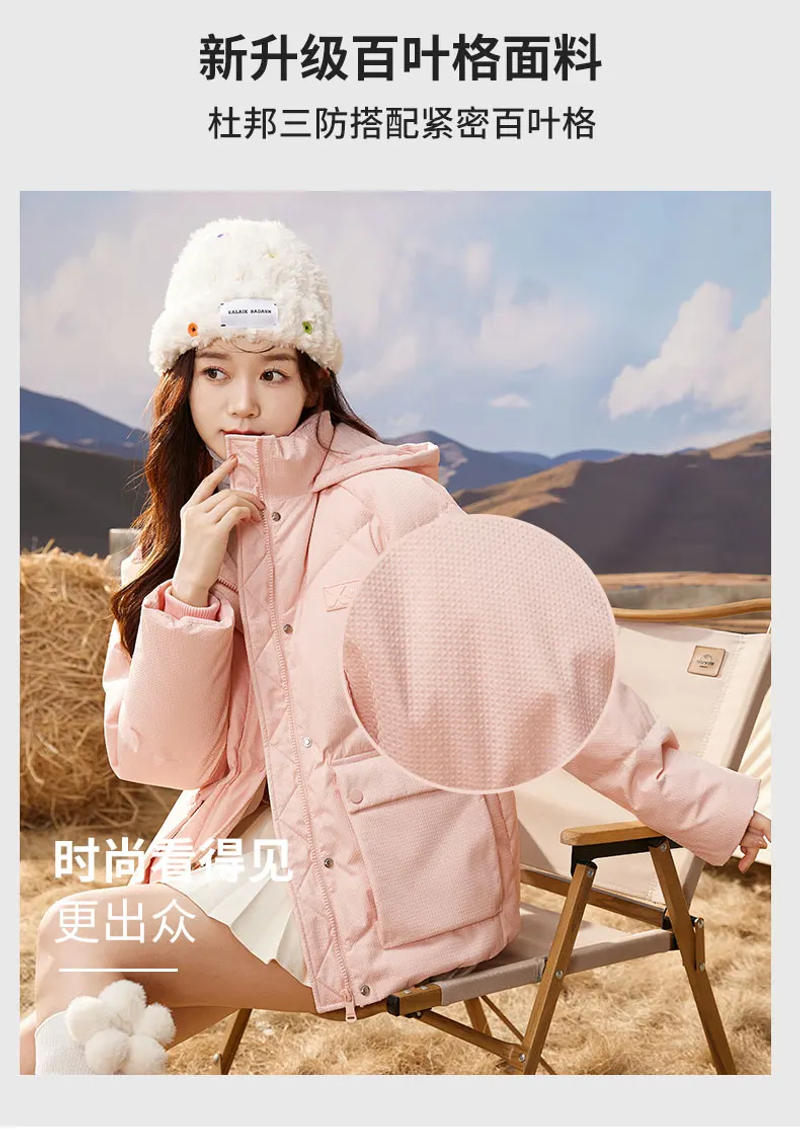 Description Picture 6 of itemShascullfites Melody Candy Color Down Jacket Women Hooded Down Coat Korean Thick Warm Outerwear Women's Clothing Short