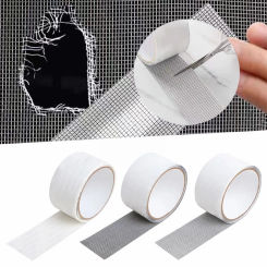 Window Screen Kit Tape 2x80'' Strong Adhesive Fiberglass Covering Mesh Tape For Wall Mending Tube Hole in The Wall Painting