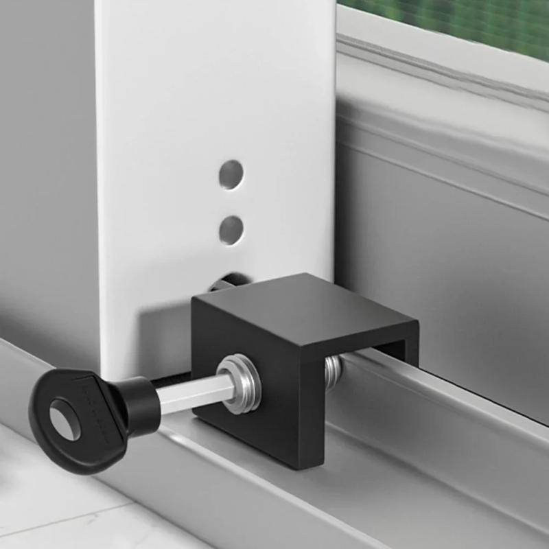 Description Picture 4 of itemNew 2Pcs Adjustable Window Lock Stopper Safety Locks for Kids and Pets Anti-theft Door Lock Non Punch Sliding Window Hardware