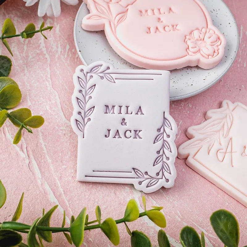 Description Picture 6 of itemLeaf Pattern Cookie Cutter Pink Birthday Fondant Biscuit Mold Baby Shower Party Cookies Embossing Mould Dessert DIY Decor Tools