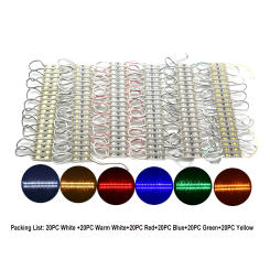 120pcs 12V Led module 2835 SMD 2LEDs Backlight Waterproof IP65 6500K Red Green Blue Yellow White