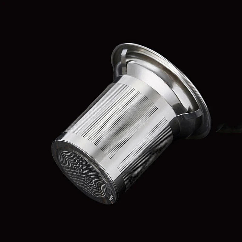 Description Picture 4 of itemHeat Resistant Glass Teapot With Stainless Steel Infuser Heated Container Tea Pot Good Clear Kettle Square Filter Baskets
