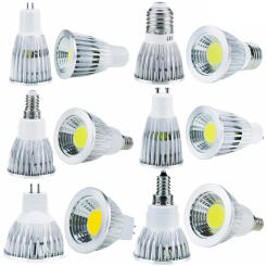 Super Bright GU10 B22 E27 E14 E12 GU5.3 MR16 LED COB Spotlight Bulbs 6W 9W 12W Lamps Lights DC 12V Leds Lighting For Home Decor