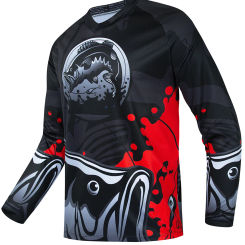 Fishing Shirt Uv Protection MEN Custom Fishing Clothing Quick Drying Sun Long Sleeve Tops Wear Anti-UV UPF 50 Fishing Jersey