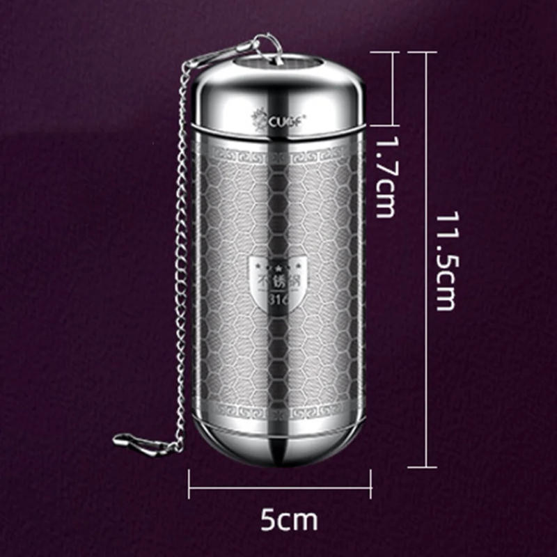 Description Picture 6 of item1pc Tea Infuser Stainless Steel Tea Leaves Spice Seasoning Ball Strainer Filter Mesh Seasoning Ball Teaware Food Grade Durable