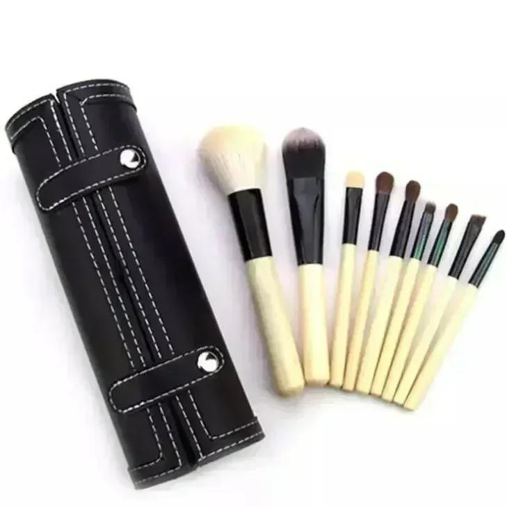 Description Picture 5 of item2025 New Arrival 9pcs Set Brown Professional Cosmetic Make Up Brush bc5 Makeup Tool