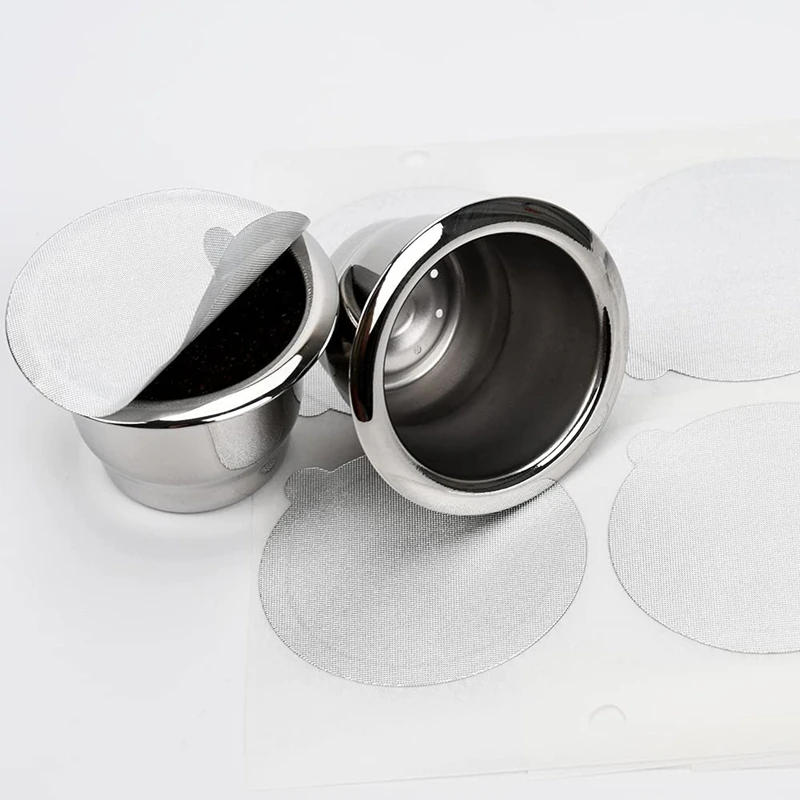 Description Picture 5 of item100Pcs Adhesive Aluminum Foil Lids Seals Stickers For Filling Disposable Empty Nespresso Coffee Pod Reusable Cover 37Mm