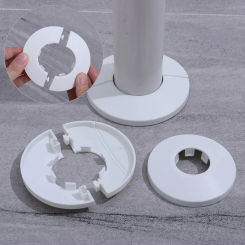 New Chrome Plastic Flange Cover Faucet Decorative Cover Faucet Accessories Faucet Decor Pipe Wall Covers