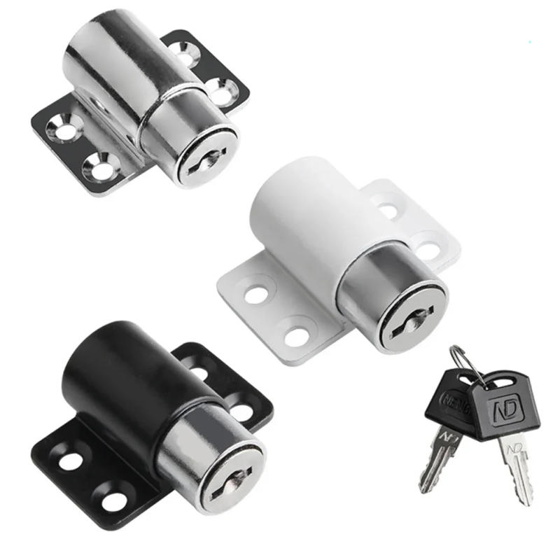Description Picture 3 of item4Pcs Sliding Window Patio Door Lock Key Push Baby Child Safety Protection Antitheft Door Window Security Lock Zinc Alloy