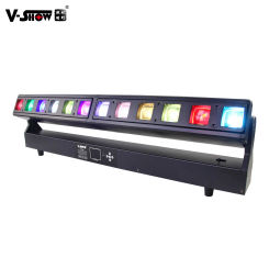 VSHOW Led  12*40w RGBW 4in1 Beam Zoom Moving Bar Light DMX Sound And Software Control For Dj Disco Party