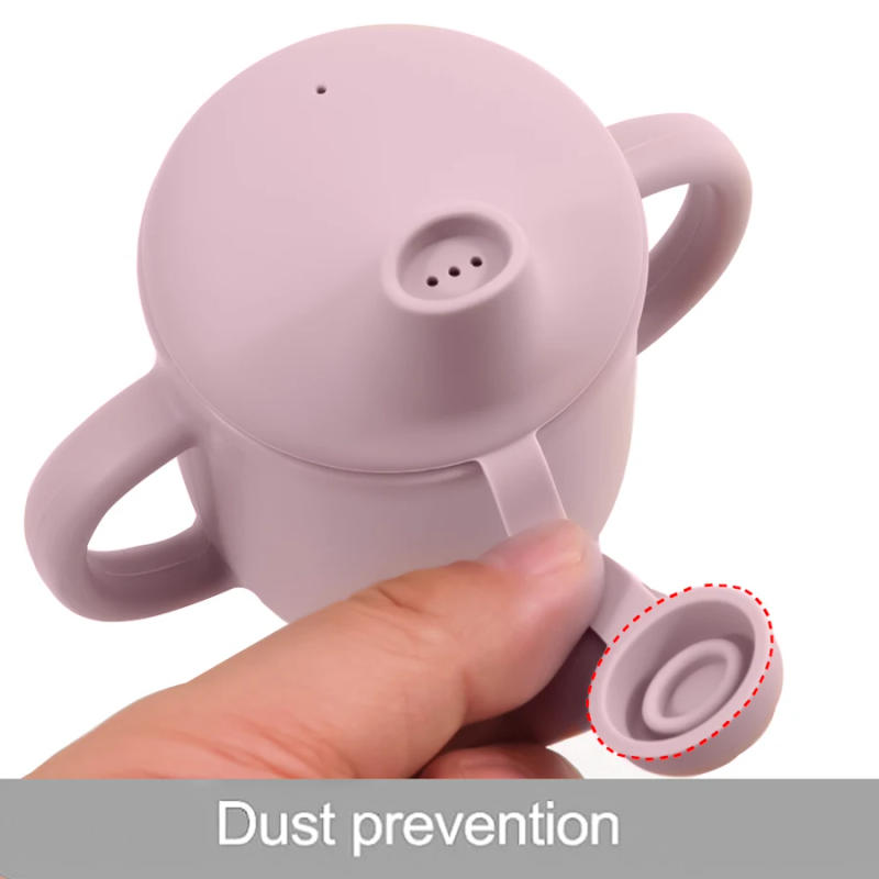 Description Picture 6 of item1PCS Kids Silicone Training Baby Sippy Cup Feeding for Children Drinking With Dust Lid Toddler Cups Water Bottle Baby Stuff