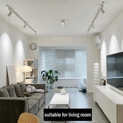 Led Track Light Stepless Dimming Spotlight COB Smart Track Lamp Ceiling Track lighting For Clothing Stores Home Kitchen Bedroom