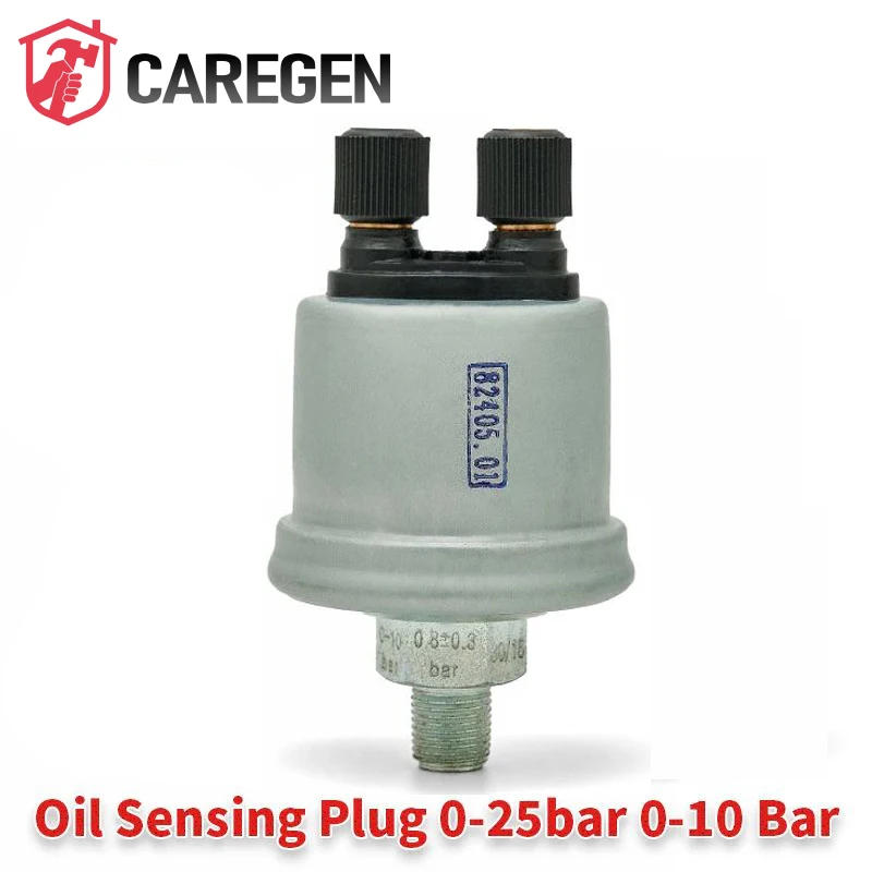Description Picture 5 of item1/8 NPT 10bars 25bars VDO Oil Pressure Sensor Diesel Generator Oil Sensing Plug 0-25 bar 0-10 Bars For Generator Parts