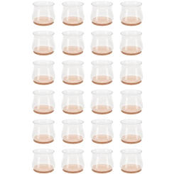 24Piece Chair Leg Floor Protectors Parts Accessories For Hardwood Floors Silicone Covers To Protect Wood Tile Floors Felt Pads