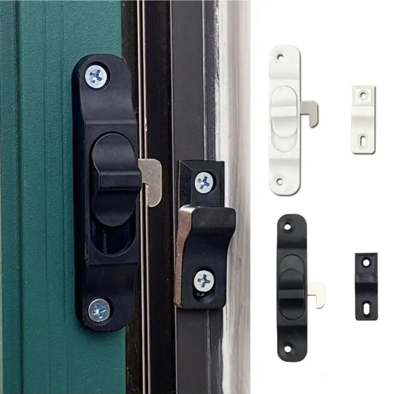 Description Picture 2 of itemAluminium Alloy Sliding Pull Door Lock Push-Pull Hardware Window Hook Lock Multifunctional Anti Theft Door lock buckle Window