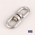 1Pcs Eye Connectors 8 Ring Hook 304 Stainless Steel M4 M5 M6 M8 Marine Anchor Swivel Universal 4mm 5mm 6mm 8mm Carabiner Clasp