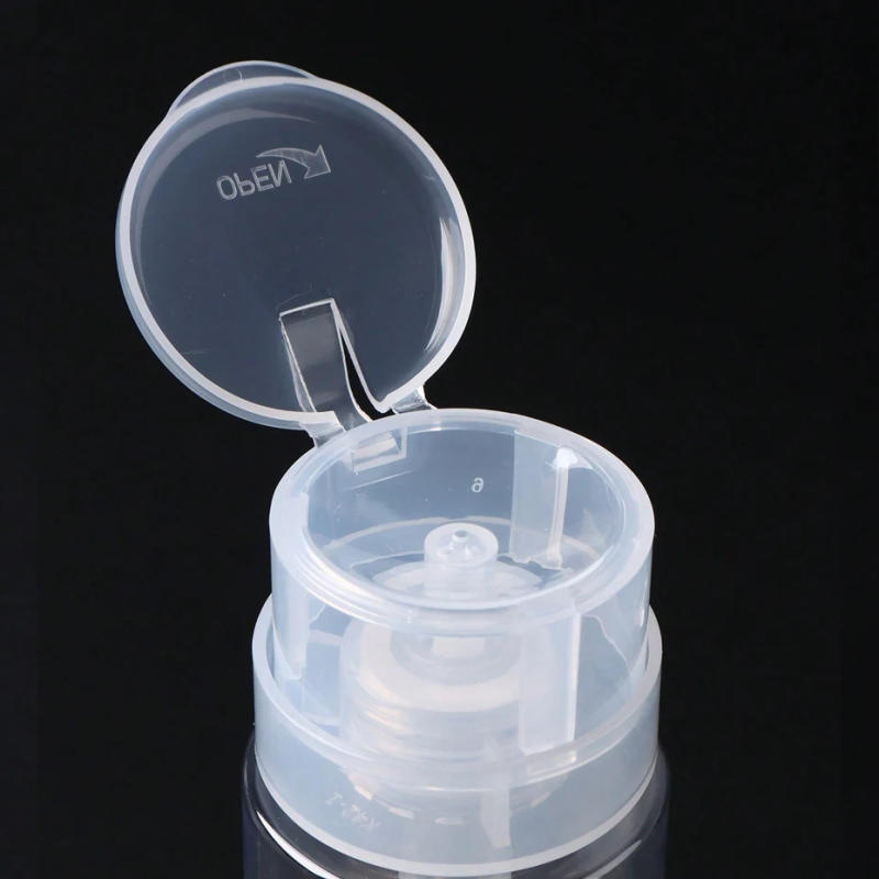 Description Picture 5 of item100 ml Nail Storage Refillable Bottles Empty Liquid Press Pump Dispenser Nail Art Polish Remover Cleaner Makeup Manicure Tools